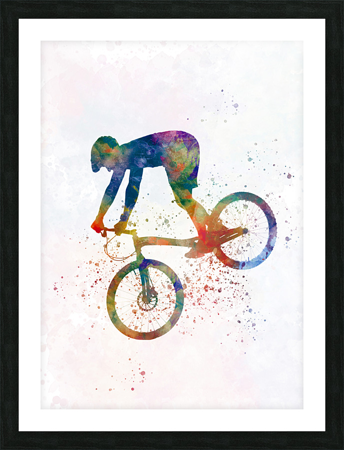 bmx-bike Picture Frame print