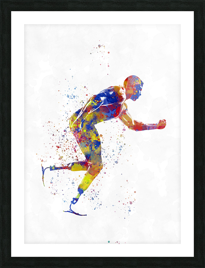 Paralympic athlete Picture Frame print
