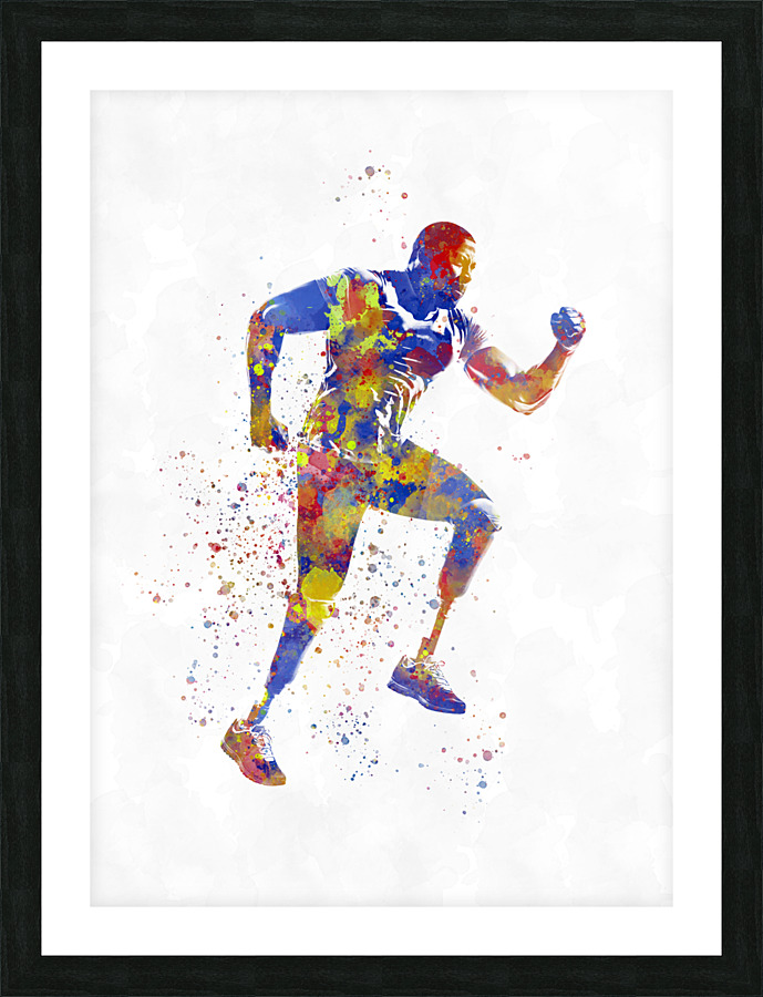 Paralympic athlete Picture Frame print