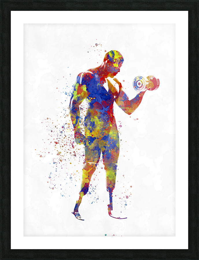Paralympic athlete Picture Frame print