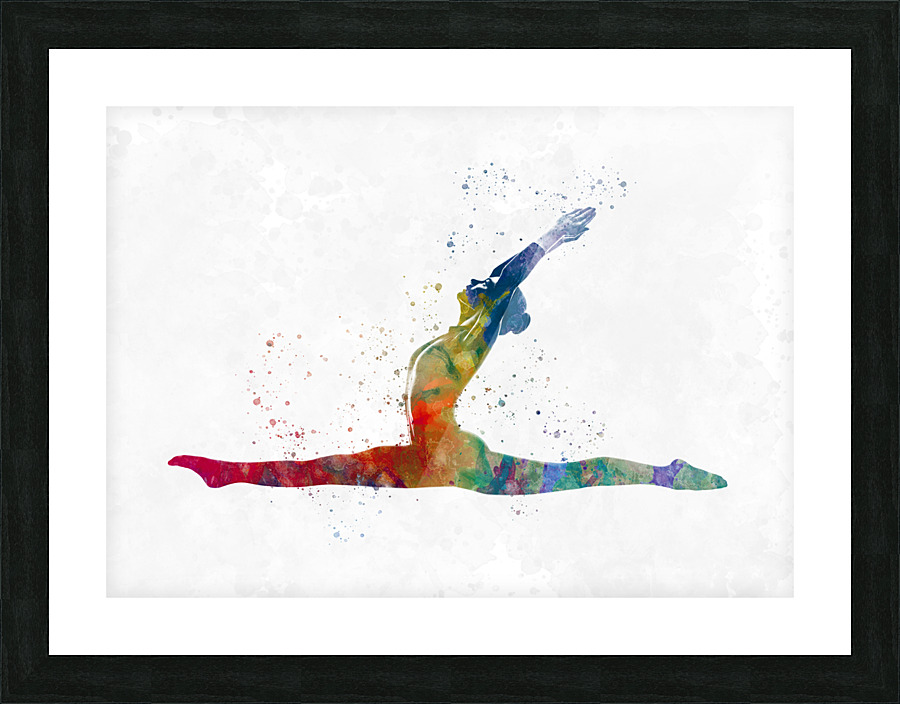 yoga-yoga exercise Picture Frame print