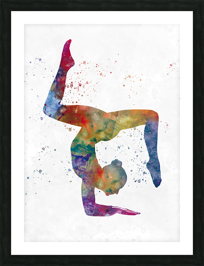 yoga-yoga exercise Picture Frame print