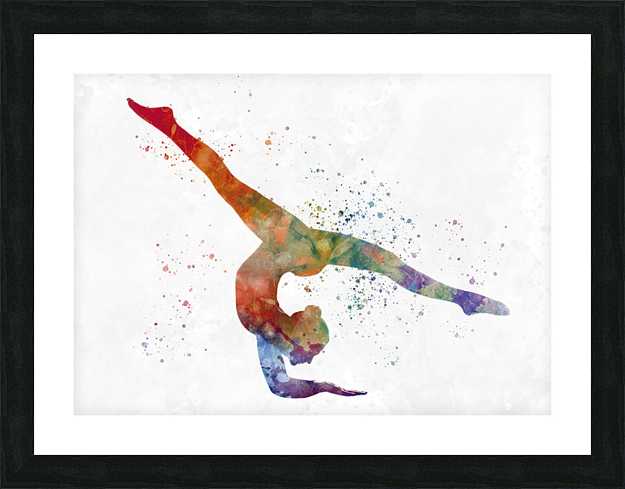 yoga-yoga exercise Picture Frame print