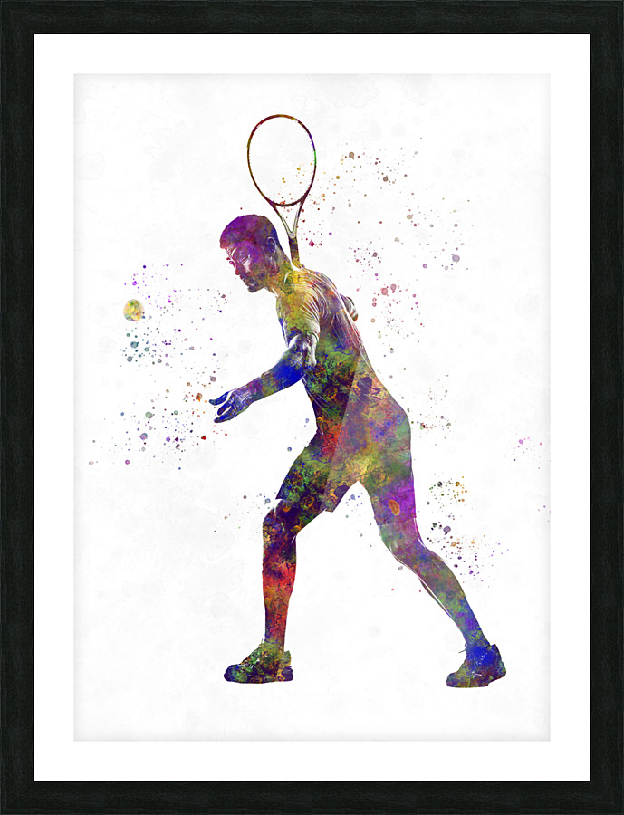tennis player Picture Frame print