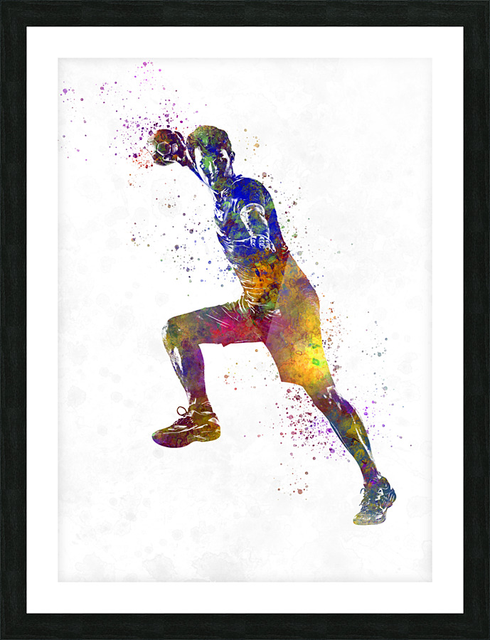 handball player Picture Frame print