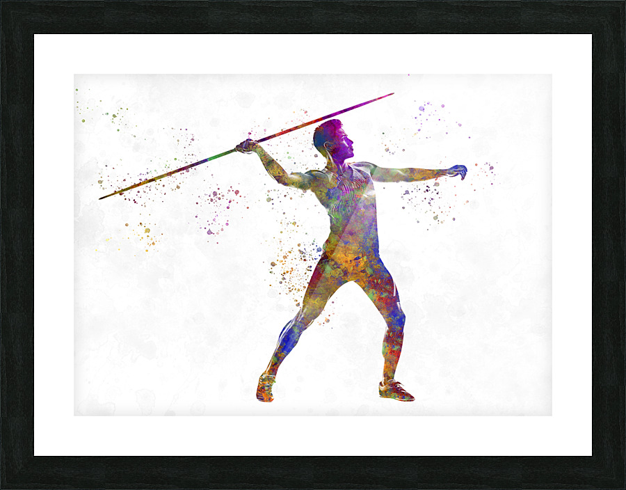javelin thrower Picture Frame print