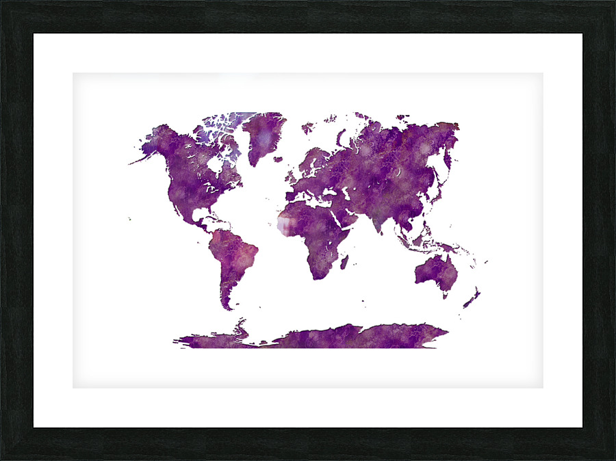 World map Picture Frame print