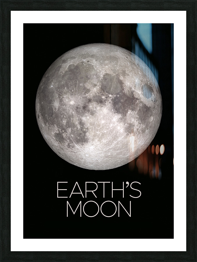 Moon-Nasa poster Picture Frame print