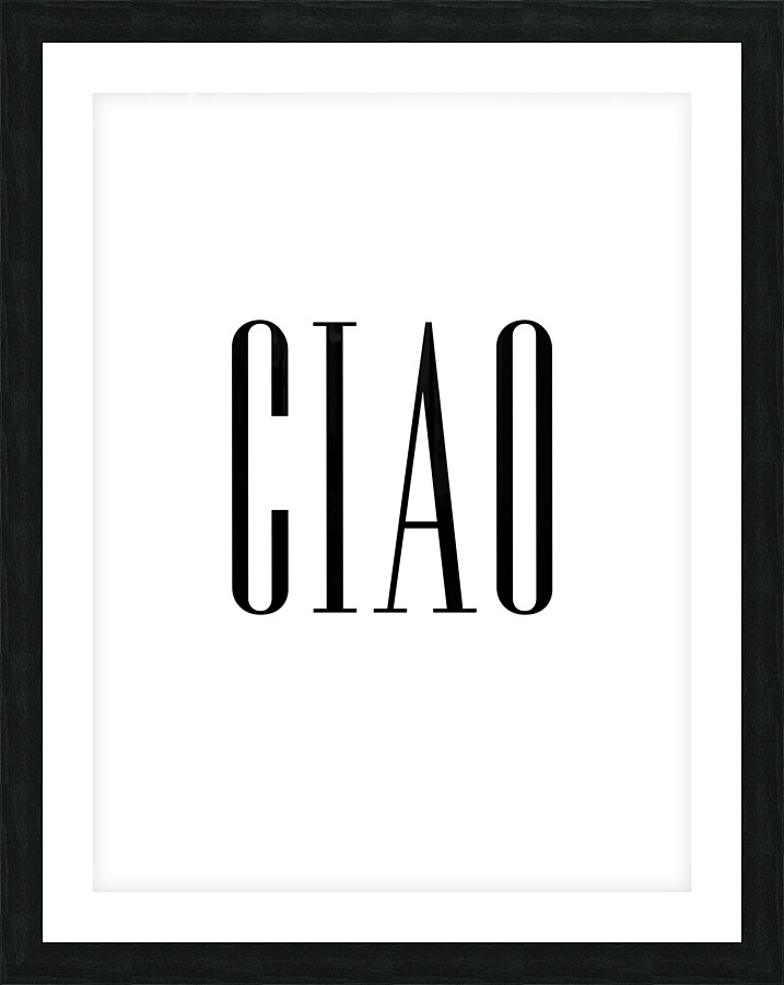  ciao Picture Frame print