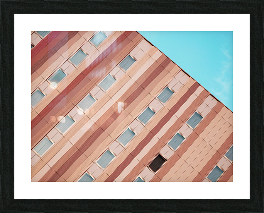 pink facade Picture Frame print