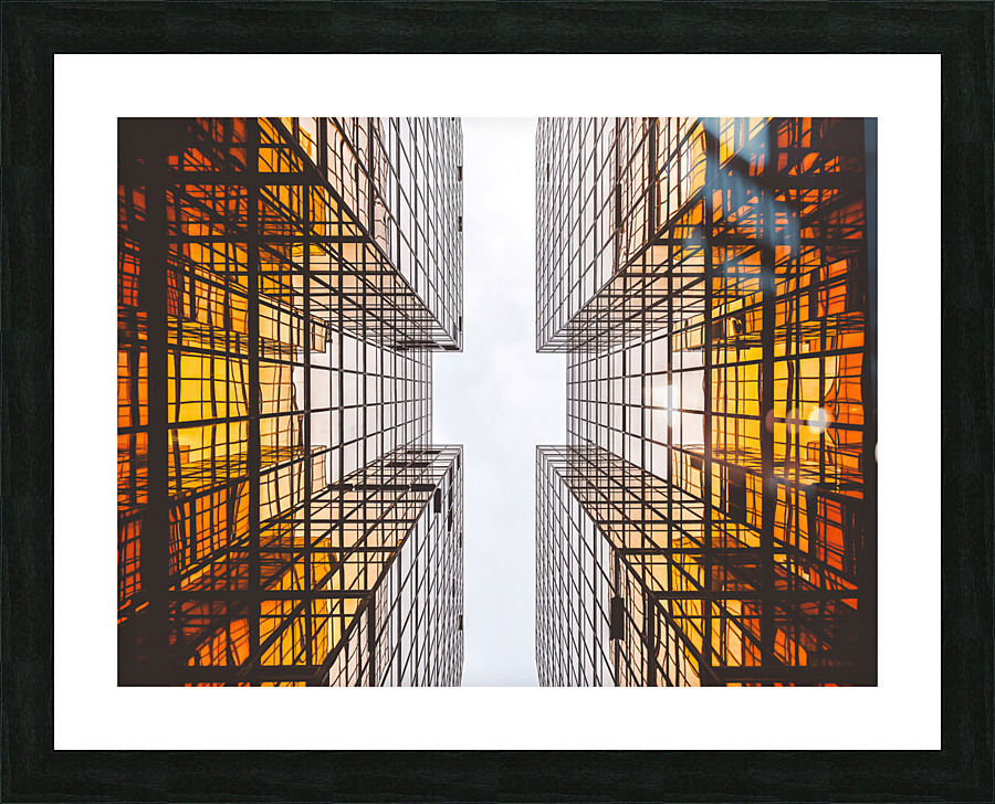 window building Picture Frame print