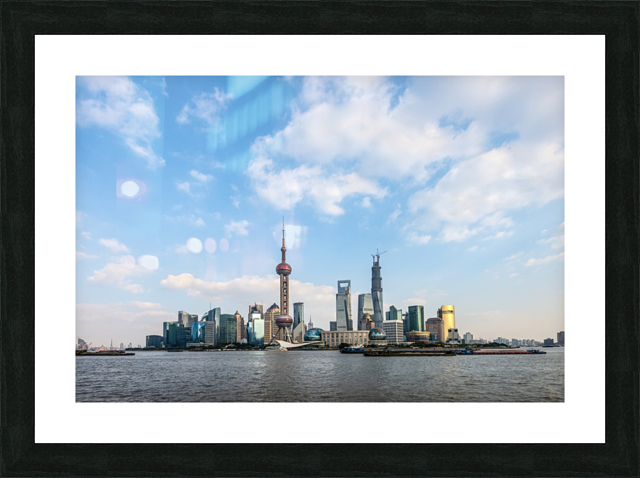  shanghai skyline Picture Frame print