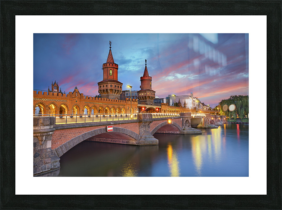  oberbaum bridge berlin Picture Frame print