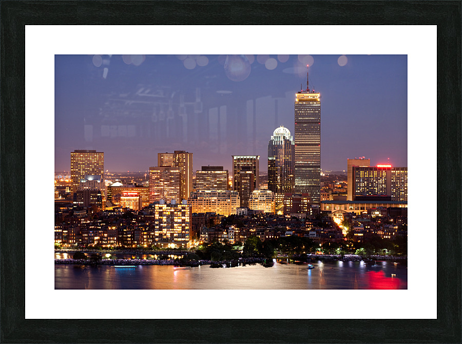  boston back bay Picture Frame print