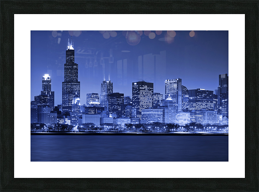  chicago skyline Picture Frame print