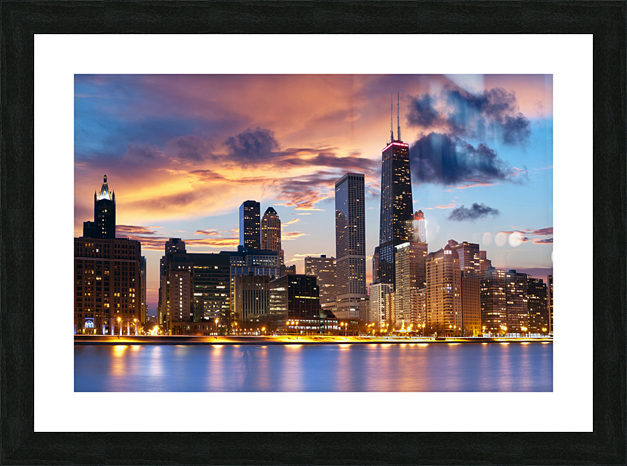  chicago skyline Picture Frame print