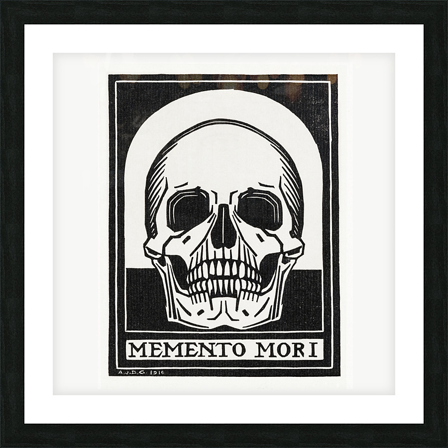 memento mori Picture Frame print