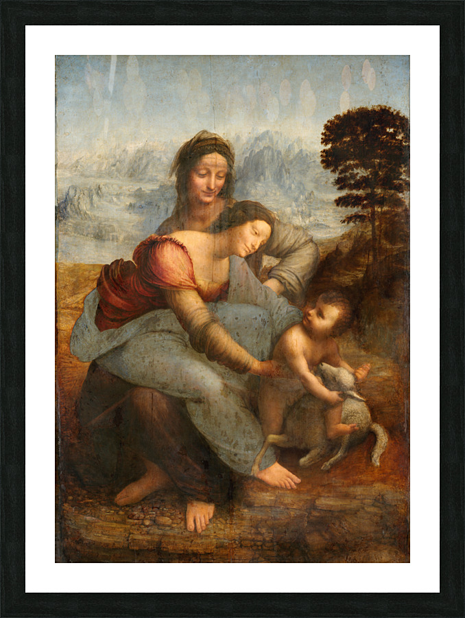 leonardo da vinci Picture Frame print