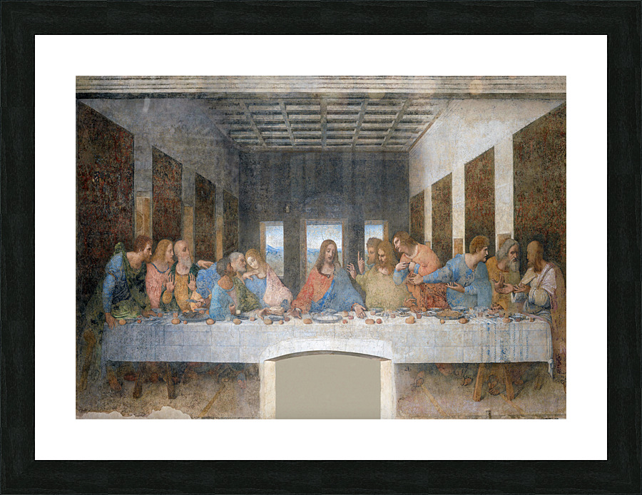 leonardo da vinci Picture Frame print