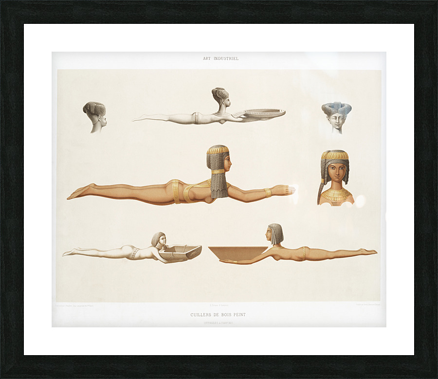ancient egypt illustrations Picture Frame print