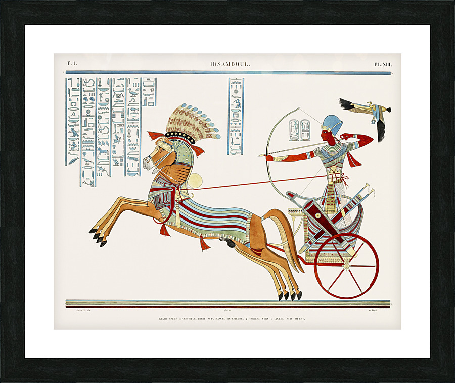 ancient egypt illustrations Picture Frame print