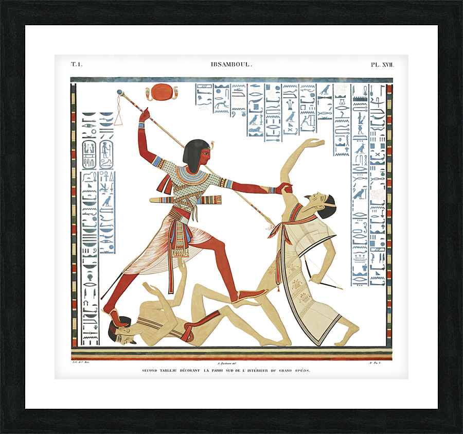 ancient egypt illustrations Picture Frame print
