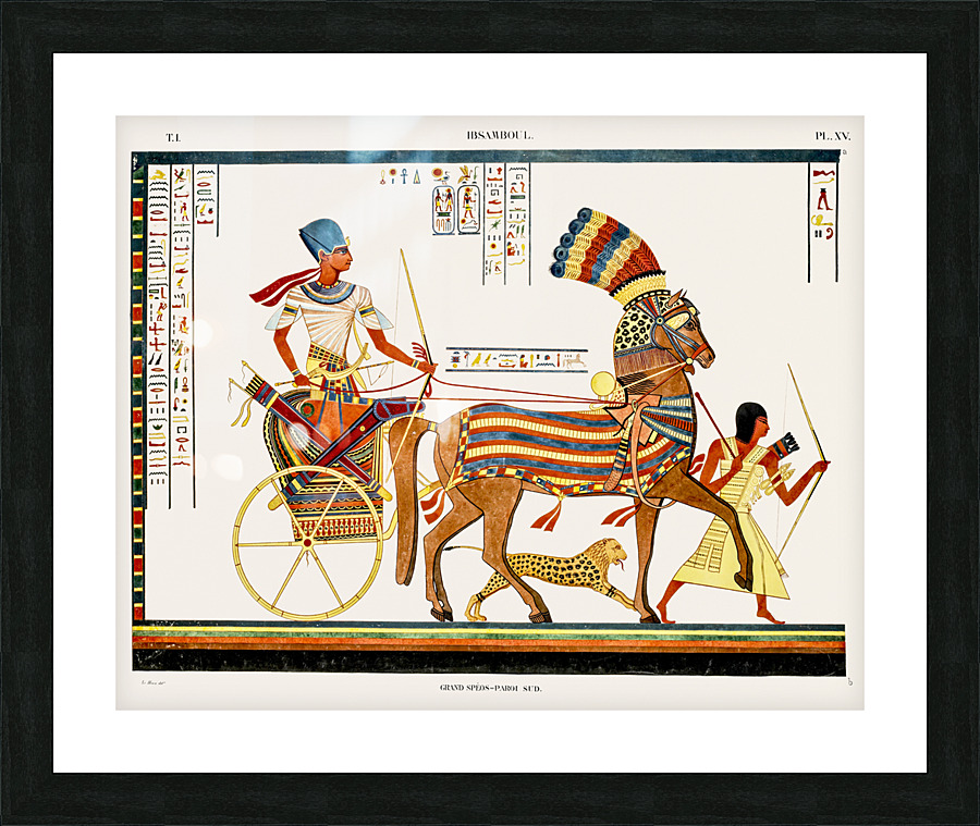 ancient egypt illustrations Picture Frame print