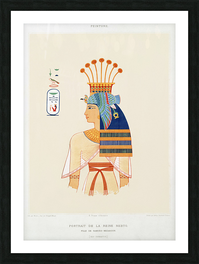 ancient egypt illustrations Picture Frame print