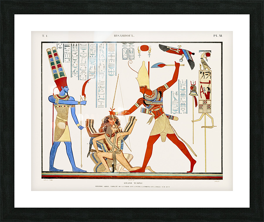 ancient egypt illustrations Picture Frame print