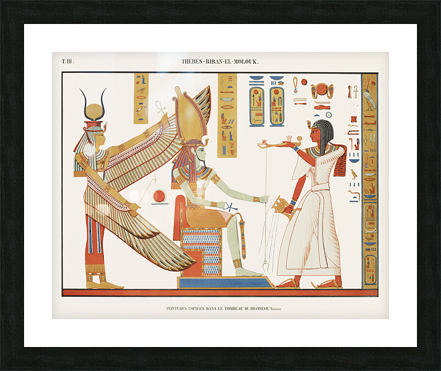 ancient egypt illustrations Picture Frame print
