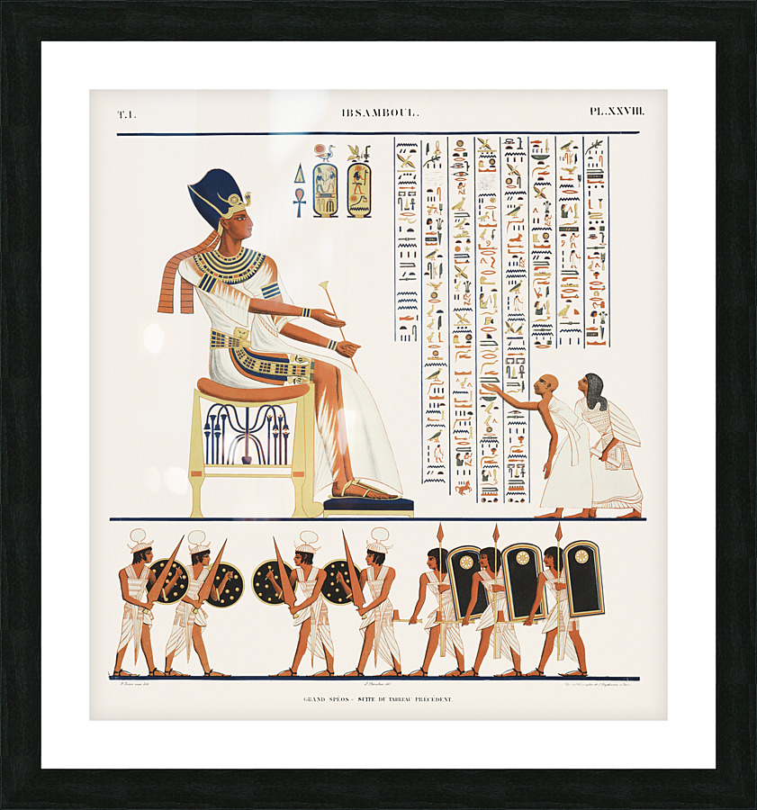 ancient egypt illustrations Picture Frame print