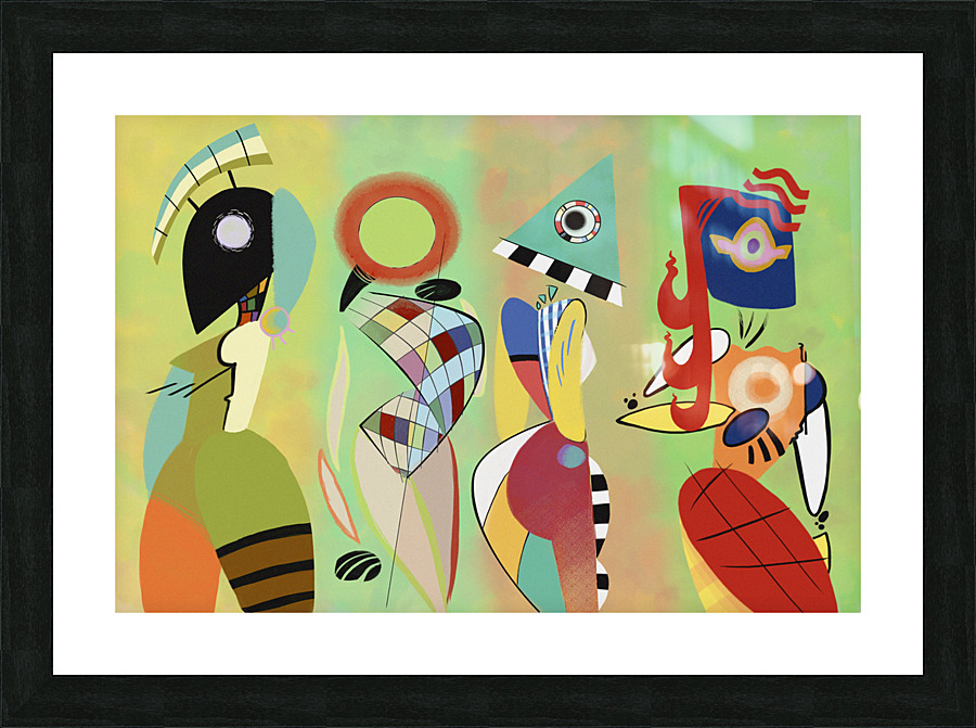 3945 kandinsky Picture Frame print