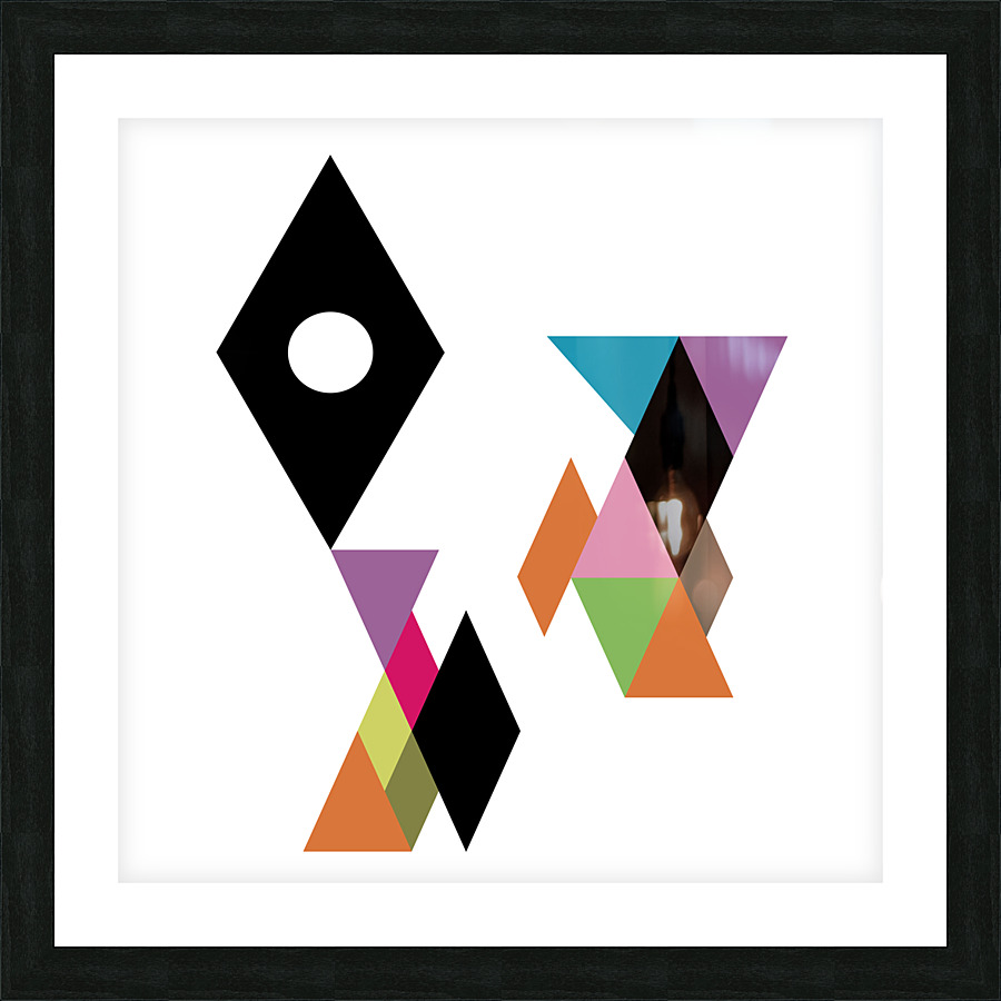 4396 abstract geometric Picture Frame print