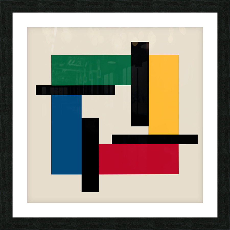 4402 abstract geometric Picture Frame print