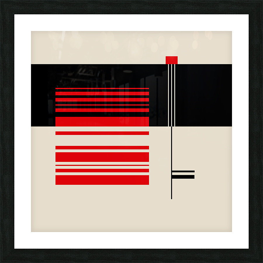 4401 abstract geometric Picture Frame print