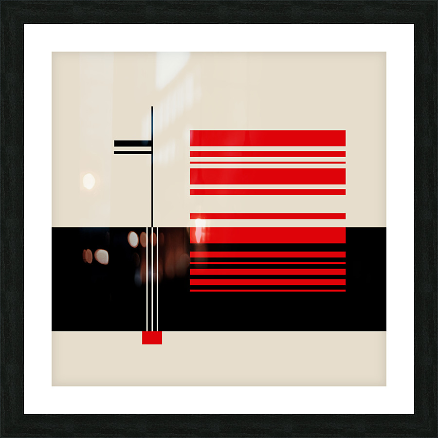 4400 abstract geometric Picture Frame print