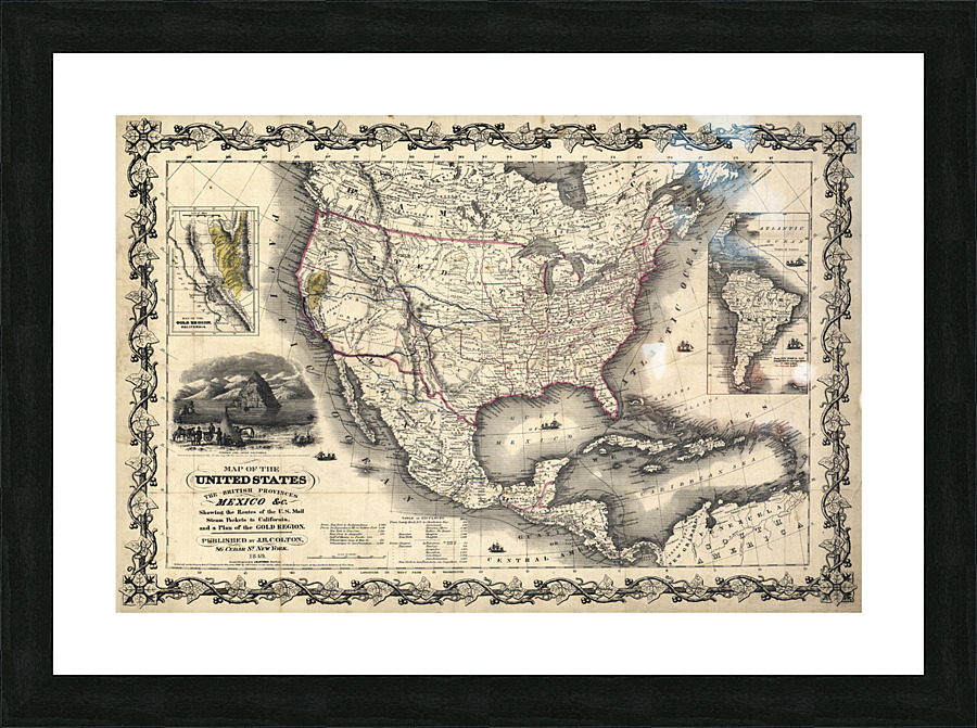 5161 United States 1849 Picture Frame print