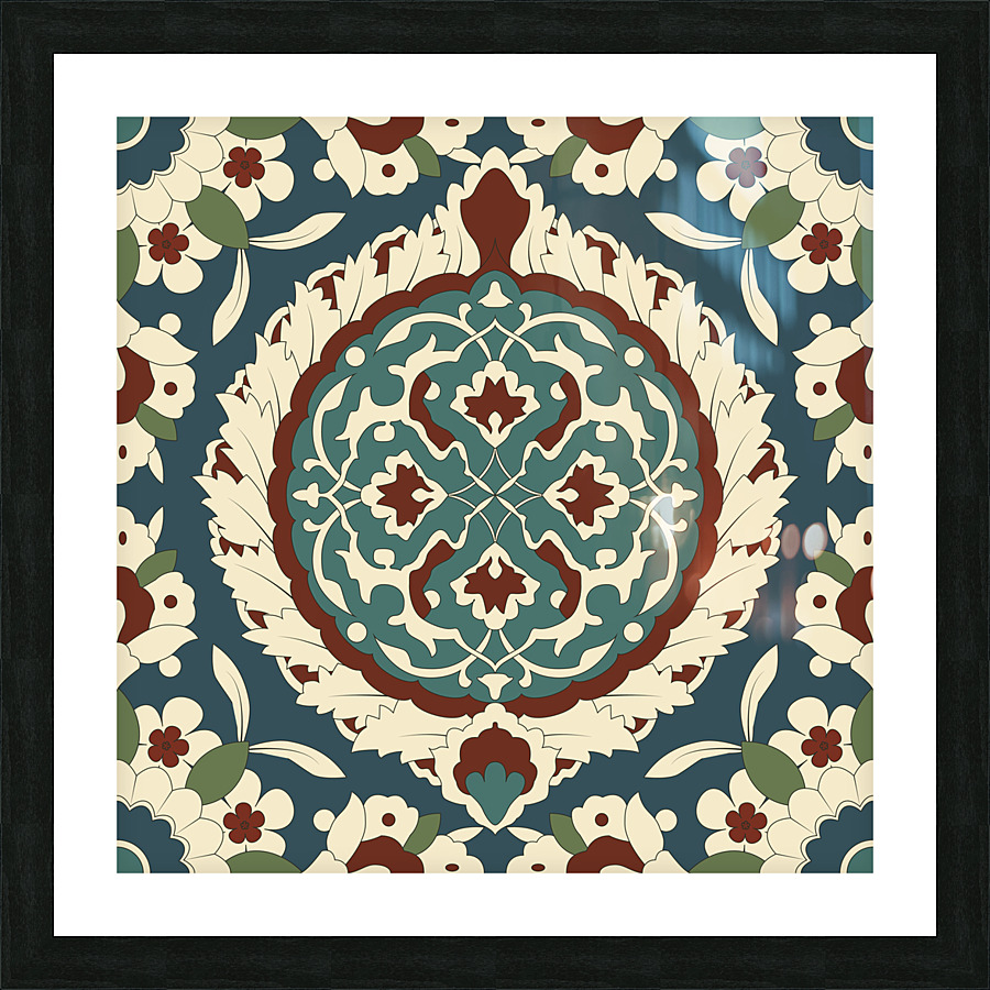 8672 Arabesque seamless pattern 01 Picture Frame print