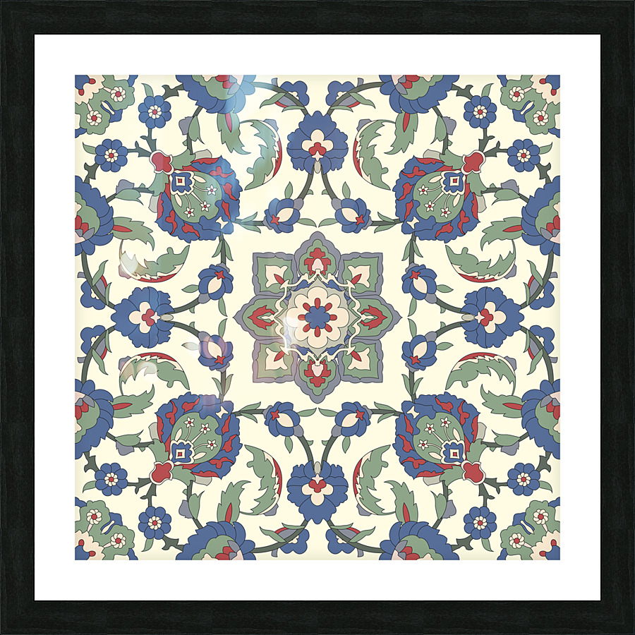 8673 Arabesque seamless pattern 02 Picture Frame print