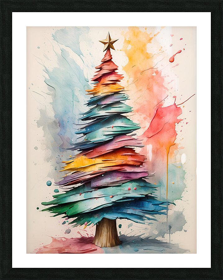 Christmas tree Picture Frame print