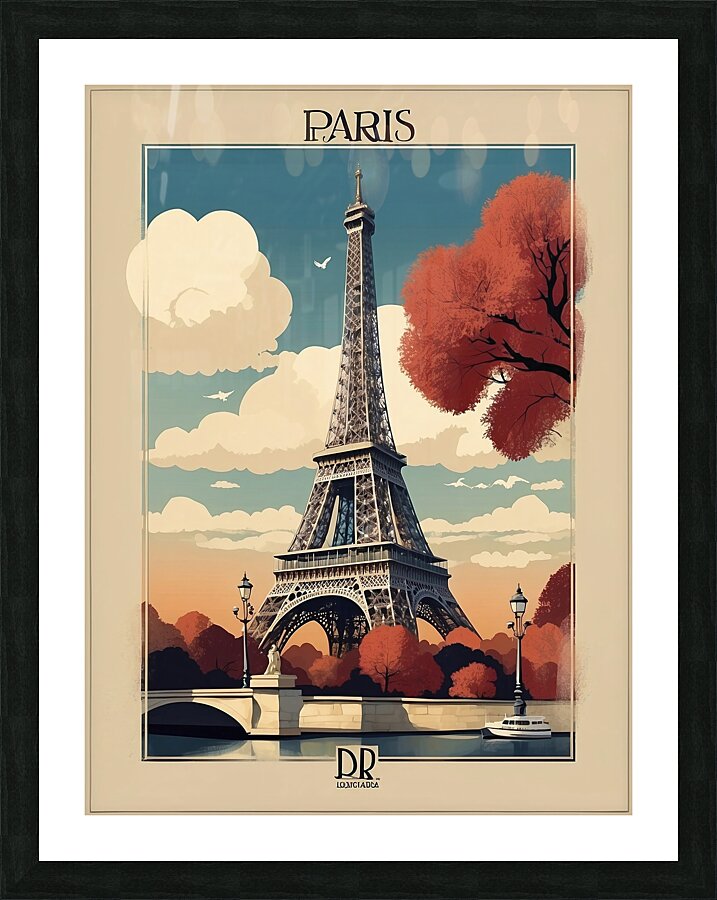 eiffel tower paris Picture Frame print