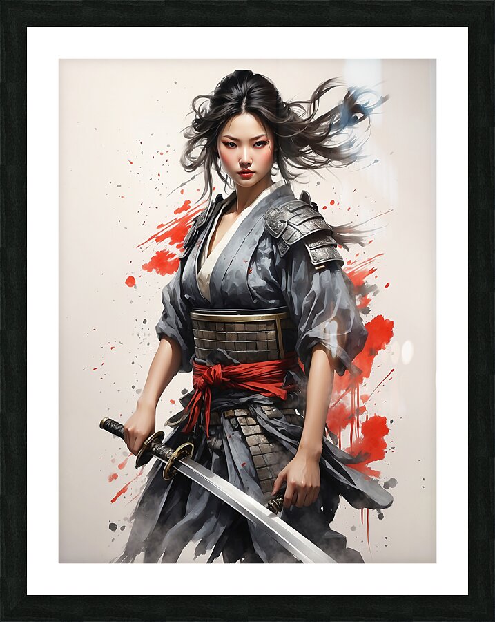 japanese ninja warrior Picture Frame print