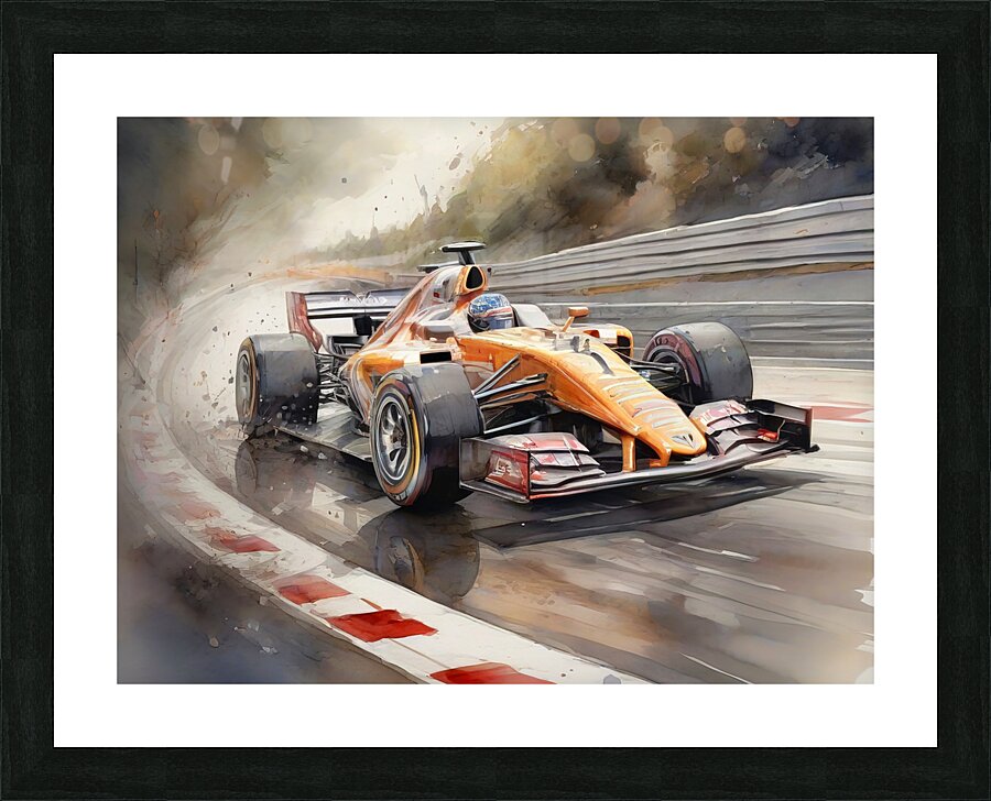 formula 1 race Picture Frame print