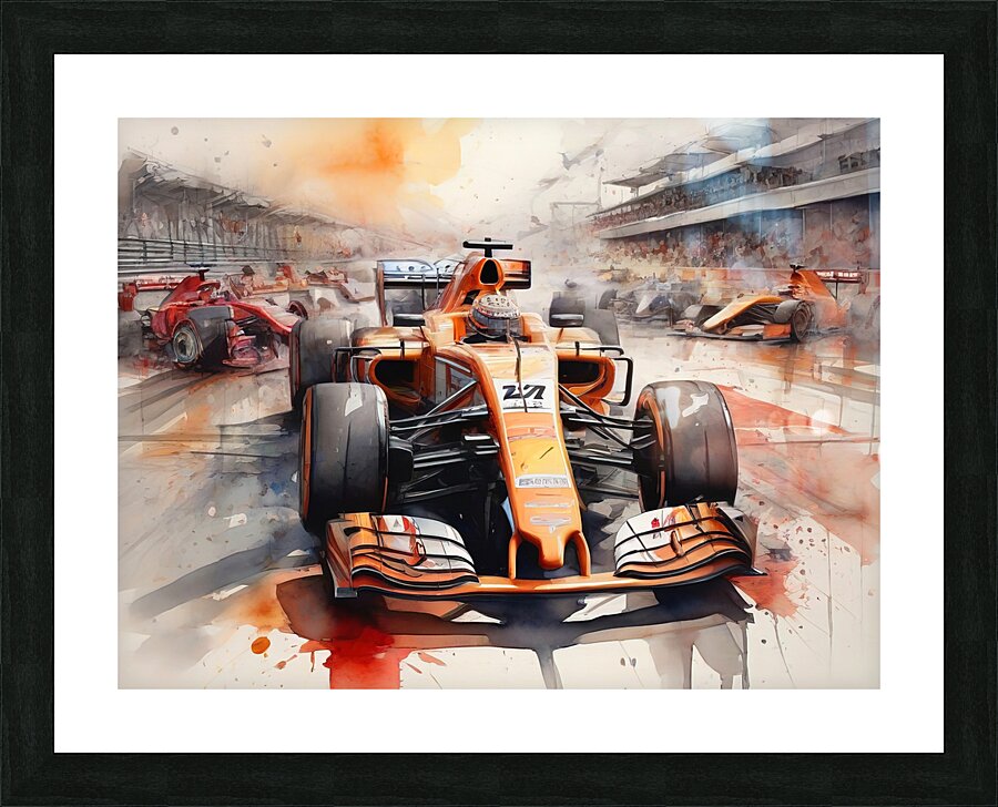 F1 race  Picture Frame print
