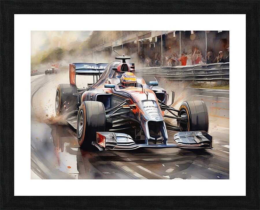F1 race Picture Frame print