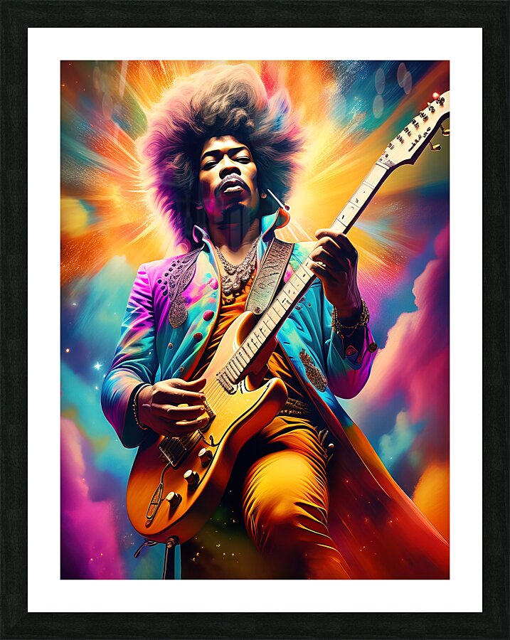 jimi hendrix Picture Frame print