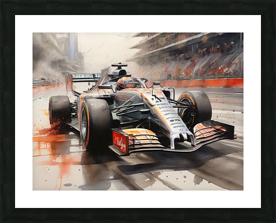 formula 1 race Picture Frame print