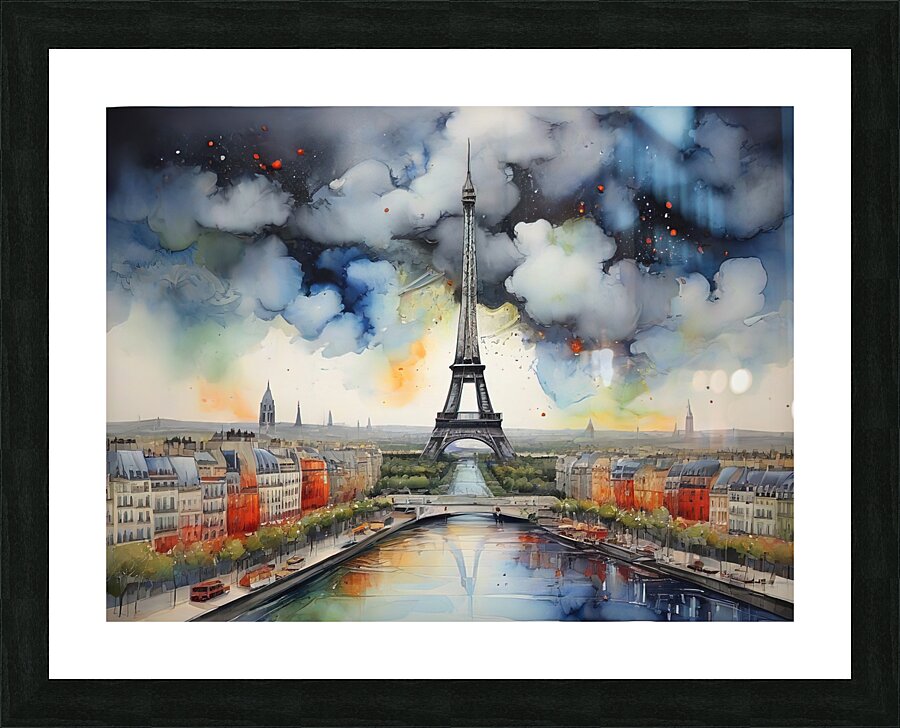PARIS SKYLINE Picture Frame print