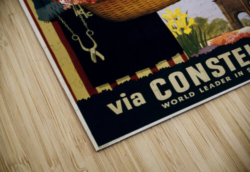 Paris Vintage travel poster artvi puzzle