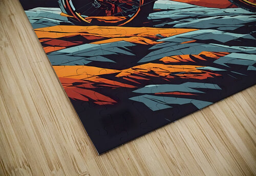 I descend on a vintage mtb artvi puzzle